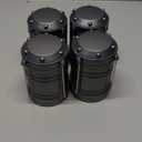 Lichamp LED Camping Lantern, 4 Pack Battery Powered Flashlight for Power Outages, Portable Collapsible Hanging Light Essential for Home, Outdoor, Emergency Lamp Survival Kit Gear for Hurricane, Gray