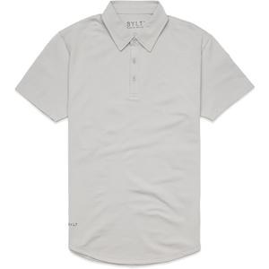 Men's Drop-Cut Polo  Collared Casual Shirt for Men  Soft Polyester, Cotton, and Spandex Blend  Wrinkle Resistant (Medium)