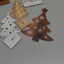 Barydat 8 Pcs Christmas Table Decorations Wooden Christmas Pine Tree Reindeer Table Centerpiece Xmas Winter Tabletop Signs Rustic Farmhouse Decor for Home Office Desk Party Favors (Rustic)