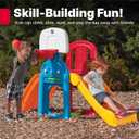 Step2 Game Time Sports Climber, Kids Indoor/Outdoor Playset, Backyard Playground Set, Slide, Climbing Wall, Basketball Hoop, Outside Jungle Gym, For Toddlers 2-6 Years Old