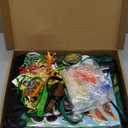 Paterr 94 Pcs Reptile Party Favors Reptile Birthday Party Supplies Decorations Include Gift Bags Slap Bracelets Badges Tattoos Stickers frog Lizard Toys Stretchy Sticky Toys for Boy Girl