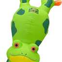 Camlinbo Halloween Inflatable Frog Handstand Costume Funny Full Body Blows Up Costume for Adult Halloween Cosplay Costume One Size