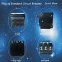 Q320 Circuit Breaker, 3 Pole 20-Amp, 120/240v, Fit for Siemens Type EQ, EQL, SEQ, EQG, PL and ES Series loadcentres.Plug-in Standard Circuit Breaker,Thermal Magnetic Protection