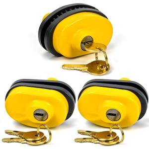 RioRand Gun Trigger Lock Alike Keyed Gun Lock Compatible with BB Gun, Rifles, Shotgun, Handgun, Pistol Firearm Safety Device (Yellow-3PS)