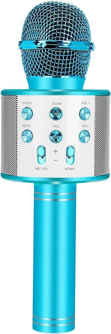 Bluetooth Karaoke Microphone Wireless: Portable Handheld Mic for Kids Adults Singing - Perfect for Christmas Birthday Holiday Party