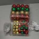 Soulchen Christmas Hallway Ceiling Decorations Set with 82 Christmas Ball Ornaments 100 Adhesive Ceiling Hooks 65 ft LED Light Strings Xmas Magical Light Hallway Decor for Indoor Outdoor Holiday Decor