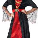 Morph Vampire Costume Kids, Vampire Costume For Girls, Girls Halloween Costumes, Kids Halloween Costumes (XL, Red)