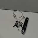 Maestri House Rechargeable Milk Frother with Stand, LunaFro Handheld Electric Foam Maker Waterproof Detachable Stainless Steel Whisk Drink Mixer Foamer for Lattes, Cappuccino (Black)