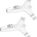 Vin Beauty Clear Invisible Shoelace, Transparent High Heel Shoe Straps for Women Detachable Elastic Shoe Laces Anti Loose Shoelace Belt Ankle Straps for Holding Loose High Heels