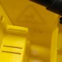 Rubbermaid Commercial Products 31 QT Tandem Mop Bucket and Wringer Combo on Wheels, Yellow, for Floor Cleaning/Wet Mopping