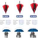 Golf Umbrella Large 54/62/68/72 Inch, Extra Large Oversize Double Canopy Vented Windproof Waterproof Umbrella, Automatic Open Golf Umbrella for Men and Women and Family.
