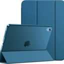JETech Case for iPad (A16) 11th Generation 11 Inch 2025 / iPad 10th Generation 10.9 Inch 2022, Slim Smart Cover with Hard PC Translucent Back, Supports Touch ID, Auto Wake/Sleep (Teal)