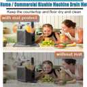 Slushie Machine Mat Margarita Machine Silicone Mat, Table Mat for Ninja Frozen Drink Maker, Slushy Machine Tray Cocktail Machine Soft Silicone Drip Pan, Non-Slip Waterproof Slush Pad 23.6''x19.7''