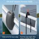 Ehaho Pontoon Boat Fenders, Boat Bumpers for Docking, High-Density EVA Foam with Secure Fit Lip and Locking Clips for Hull Protection