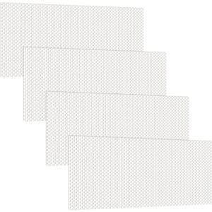 Frienda 4 Pcs Fluorescent Light Covers Replacement Flat Clear Prismatic Acrylic Ceiling Light Cover Panels(22.5" x 46.5: x 0.1")