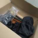 Halloween Plague Doctor Mask Accessories Adults 6 Pcs Black Steampunk Costume Crow Mask Cape Hat Gloves Cane for Cosplay