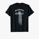 Blessed Grandpa Christian Cross Religious T-Shirt XXL