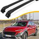 Roof Rack Cross Bars Fit for 2018-2023 Hyundai Kona & Kona N & Kona Electric Luggage Lockable Crossbars Carrier Cargo Bar Accessories (with Flush Side Rails)