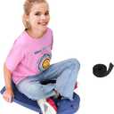 Large Scooter Board for Kids, Plastic Floor Scooter Board with Handles and Buckle, Gym Scooters for Indoor Outdoor Sports,Sensory Training