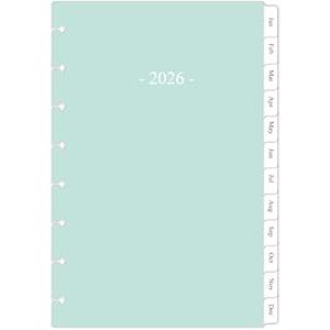 2026 Weekly Planner Refills for 11-Discbound Notebooks, Monthly Tabs, 11-Disc Punches, Letter Size, 8-1/2" x 11"