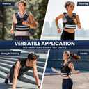 Adjustable Weighted Vest for Women and Men, 11-18lb Rucking Vest with 6 Iron Sand Bags, Storage Pocket and Reflective Stripes for Running, Cardio, Strength Training, Black