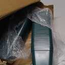 June Fox Plastic Seedling Pots, 60 Pack Square Nursery Pots 4 Inch, Small Plant Pots with Drainage Holes for Seedlings, Succulents, Cuttings (Green)