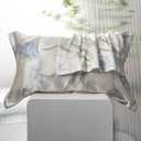 Silk Pillowcase for Hair and Skin, 4 Pack 100% Mulberry Silk Pillowcase 25 Momme, 600 Thread Count, Both Side Pure Silk Pillow Cover with Hidden Zipper (Gray, Standard 20''×26'')