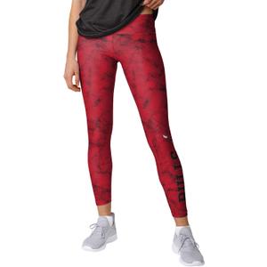 FOCO NBA Womens NBA Team Color Cloud Leggings (Red, S)