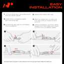 A-Premium Pack of 2 Windshield Wiper Blades with Wear Indicator & Towel - Compatible with Mitsubishi Outlander 2007-2013, Outlander Sport, Eclipse & Lexus RX300-24" and 21", Hook Connector