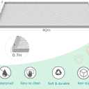 Cat Litter Mat for Litter Box, Silicone Large Cat Litter Trapping Mat - 40x28 in, Waterproof & Non-Slip, Durable & Easy Clean, Light Gray