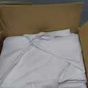 Fitable 8 Pack Round Tablecloths: Stain Resistant Wrinkle Free Circle Table Clothes, Washable Reusable Polyester Table Covers for Wedding Party Birthday Banquet Reception(White, 84 Inch)