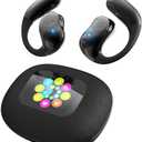 AI Language Translator Earbuds 144 Languages 8 Offline Modes OWS Touchscreen HD Sound iOS Android Compatible Long Battery Life Ideal for Travel Business Black