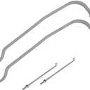 2PCS Fuel Tank Straps 578164 Compatible with 1997-2001 for Jeep Cherokee 2.5L 4.0L Replace for 52100009 52100009AB 52100009AC Gray Color Fuel Tank Strap