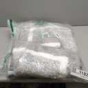 Pauwer Bathroom Rug Mat Set 3 Piece, Microfiber Shaggy Bath Set, Non-Slip Ultra Soft Carpet Mats, Absorbent with U-Shaped Toilet for Bathroom, Tub, Shower, Light Grey