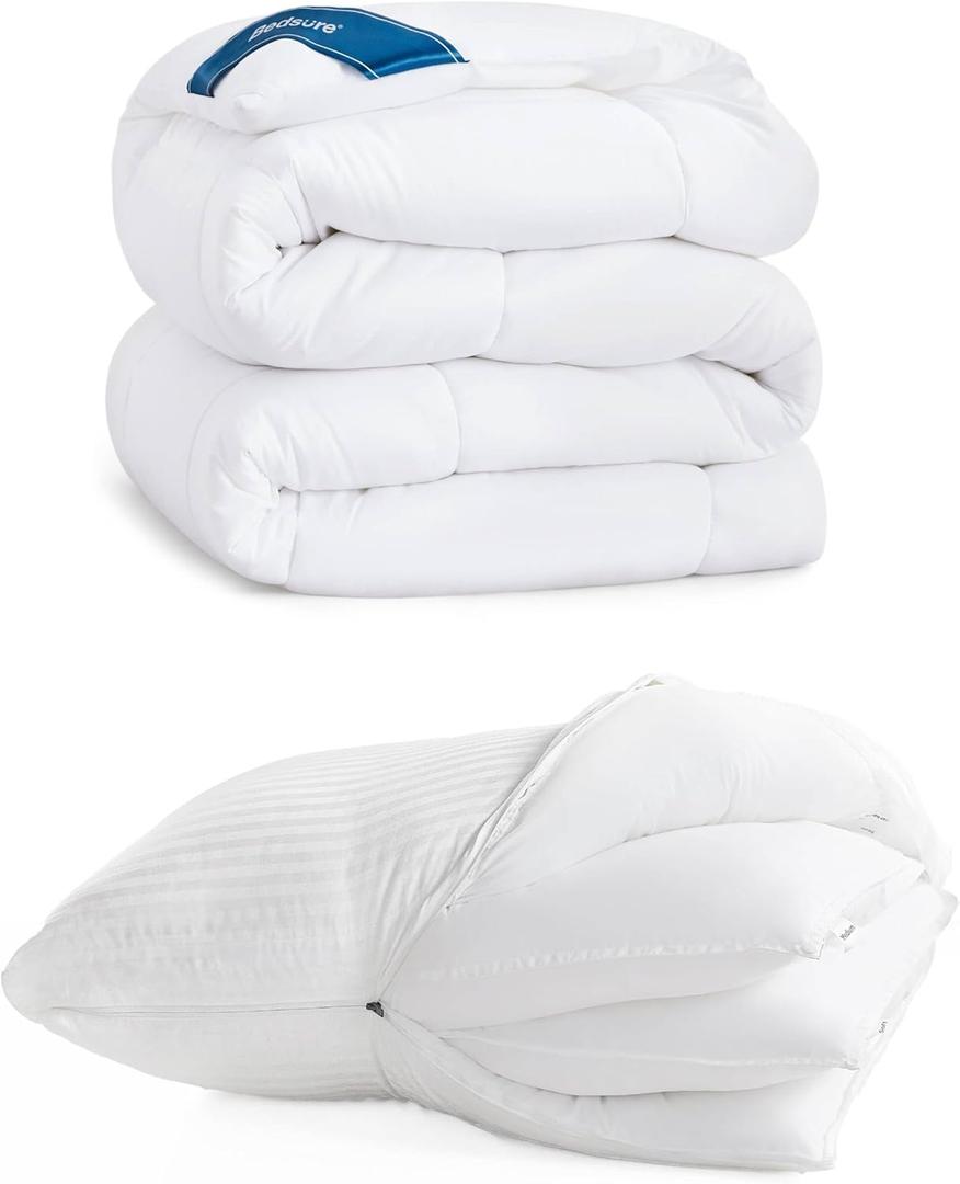 Bedsure 2 Pack Set - Comforter & 1 Pack Adjustable Pillow