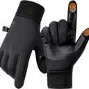 AOPREL Winter Gloves Men Women Windproof Touchscreen Gloves with Liner Thermal,Running Gloves for Cycling Driving Daily Work