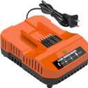 WA3881 Charger Replacement for Worx 20v Battery Charger Compatible with Worx 20v Batteries WA3522 WA3525 WA3544 WA3757 WA3575