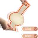 Silicone Bread Sling for Dutch Oven, 2 PCS Non-Stick & Easy Clean Reusable Silicone Bread Baking Mat with Long Handles, Easy to Transfer Sourdough Bread (2Pack Round, Orange)