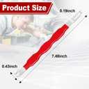 2 x 2 Pcs Automotive Electrical Terminal Connector Separator Removal Tool Remover, Universal for Cars Trucks, Fits Electrical Plugs Fuel Injectors Push Tabs Harness Connectors Tight Areas (Red+Black)
