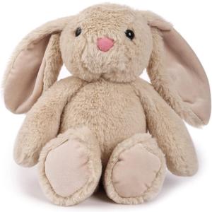 TCBunny Baby Bunny Bedtime Stuffed Animal Plush Easter Stuffers Toy Gifts 11" for Girls, Boys, Kids, Coco (Beige)