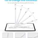 Stylus Pen for iPad 2025-2018 Faster Charge Apple Pencil with Tilt Sensitivity & Palm Rejection & Magnetic Compatible iPad 11/10/9/8/7/6, Pad Air 3/4/5, Pro 12.9"/11", Mini 6/5, M2/M4 White