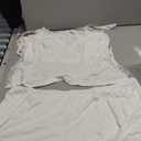 Avidlove Womens Pajama Set Lace Trim Cami Shorts Side Slit Sleepwear V Neck Sleeveless PJ Set (X-Large, White)