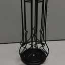 FlagShip Vertuo Pod Holder Coffee Pod Carousel Stand Storage for Nespresso Vertuoline, Small Size 360-Degree Rotation Wire Metal Black (20 Pods Capacity)