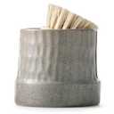 Zoeeker Kitchen Sink Sponge Holder, Ceramic Sponge Organizer Scrubby Holder Sink Caddy Sponge Tray for Kitchen and Bathroom, Kitchen Decor, Gray