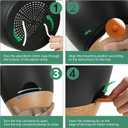 Self Watering Plants Pot with Drainage Hole, Flower Plants Pots for Indoor & Outdoor, Black Plastic Self Watering Planters Succulent Pot 5pcs/Set (7+6.5+6+5.5+5Inch)