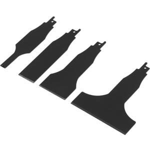 4pcs Scraping Tool Attachment Blades, Reciprocating Saw Scraper Multifunctional High Carbon Steel Tile Cleaning Tools for Reciprocating Saws