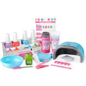 Melissa & Doug Love Your Look Pretend Nail Care Play Set  20 Pieces for Mess-Free Play Mani-Pedis (Does NOT Contain Real Cosmetics), Pink