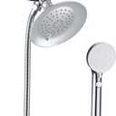 VSincerity Dog Shower Head Sprayer Pet High Pressure 3 Mode Handheld with ONOFF Switch Metal Diverter 100Inch ExtraLong Stainless steel Hose No Drill Hook Chrome 2 Piece Set