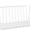 ClosetMaid Wire Hanging Shelf Basket for Storage, Organization in Closet or Pantry, No Assembly or Installation, Durable, White