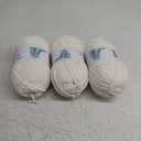 3PCS 3.5oz Chenille Yarn for Blankets Amigurumi: Soft Velvet Baby Yarn Blanket Knitting and Crocheting Bulky 5# Yarn 3 Skeins of 100g (Coconut Milk)